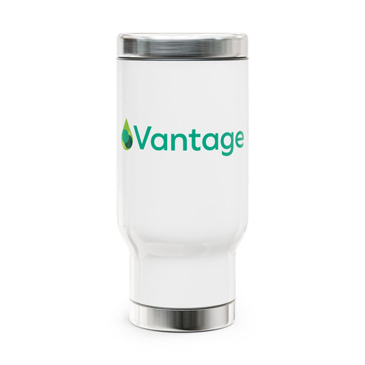 Stainless Steel Travel Mug with Handle, 14oz